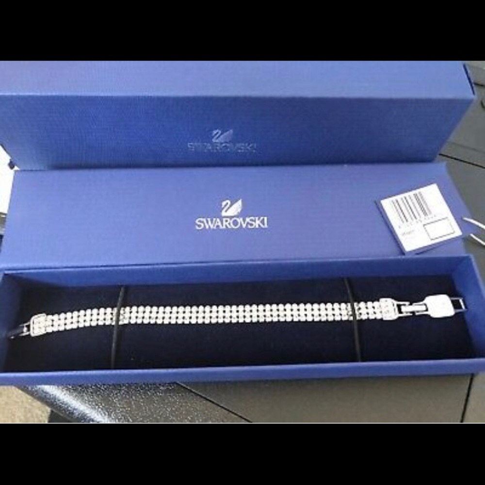 BRACELET MESH WHITE CRYSTAL SWAROVSKI JEWELRY